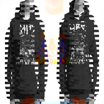 Three Gnomes Happy Halloween Fall Candy Corn Pumpkin Men V3 Hoodie - Thegiftio UK