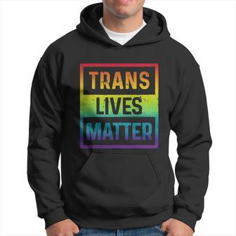 Trans Lives Matter Lgbt Pride Month Gay Pride Graphic Design Printed Casual Daily Basic Hoodie - Thegiftio UK