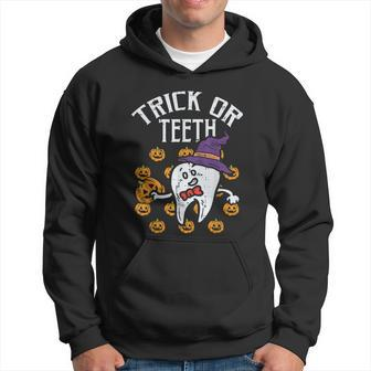 Trick Or Th Halloween Tooth Dentist Dental Assistant Men Hoodie - Thegiftio UK