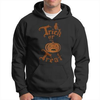 Trick Or Treat Pumpkin Halloween Men Hoodie
