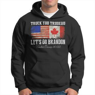 Trucker Truck You Trudeau Lets Go Brandon Freedom Convoy Truckers Hoodie - Seseable