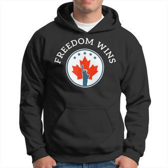 Trucker Truckers Freedom Convoy Freedom Wins Graphic S Hoodie - Seseable