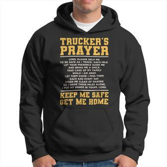 Trucker Truckers Prayer Truck Driving For A Trucker Hoodie - Seseable