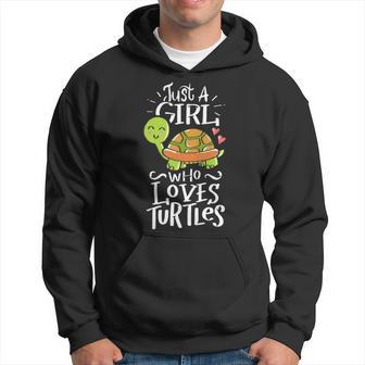 Turtle For Girls Who Love Turtles Sea Animal Pet Lover Gift Men Hoodie - Thegiftio UK