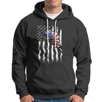 Us Flag Patriotic American Chameleon In Stars And Stripes Gift Hoodie - Monsterry
