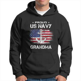 Us Navy Proud Grandma Proud Us Navy Grandma Veteran Day Men Hoodie - Thegiftio UK