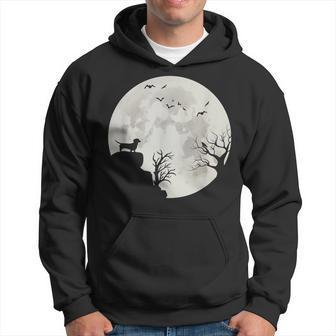 Weiner Dog In The Moon Men Women Halloween Costumes Men Hoodie Graphic Print Hooded Sweatshirt - Thegiftio UK