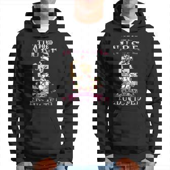Womens Tattooed Nurse Inked And Educated Tattooed Nurse Men Hoodie Graphic Print Hooded Sweatshirt - Thegiftio UK