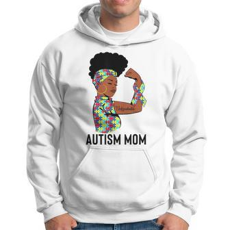 Autism Awareness Strong Mom Afro Mother Black Women Gift Graphic Design Printed Casual Daily Basic Men Hoodie - Thegiftio UK