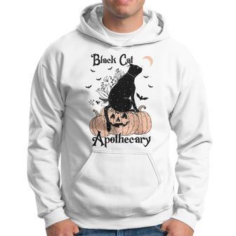 Black Cat Apothecary Cat Witch Pumpkin Halloween Costume Hoodie - Seseable