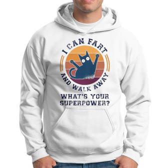 Cat Fart And Walk Away Whats Your Superpower Pew Top Summer Men Hoodie - Thegiftio