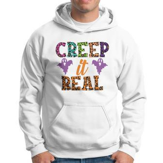 Colorful Boos Creep It Real Halloween Gifts Hoodie - Seseable