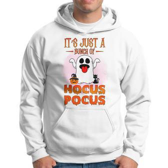 Cute Ghost Boo Its Just A Bunch Of Hocus Pocus Halloween Hoodie - Seseable