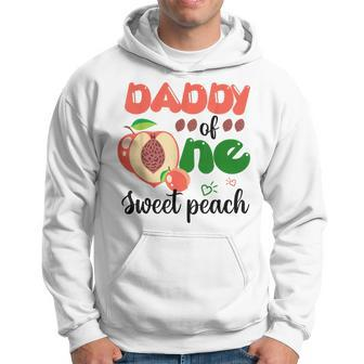 Daddy Of The One Sweet Peach Cute Family 1St Birthday Hoodie - Thegiftio UK
