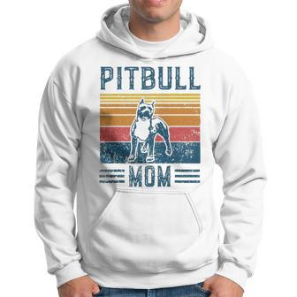 Dog Pitbull Mom Vintage Pitbull Mom Men Hoodie - Thegiftio UK