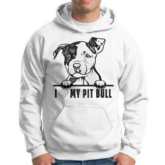 Dogs 365 Pit Bull Dog I Love My Pet Cute Pitbull Men Hoodie - Thegiftio UK