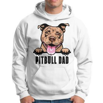 Dogs 365 Pitbull Dad Dog Pitbull Dad Gift Men Hoodie - Thegiftio UK