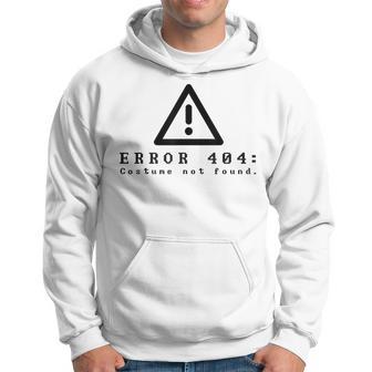 Error 404 Costume Not Found Halloween Computer Men Hoodie - Thegiftio UK