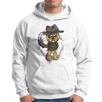 Funny Bulldog Halloween Tee Costume Men Hoodie Graphic Print Hooded Sweatshirt - Thegiftio UK