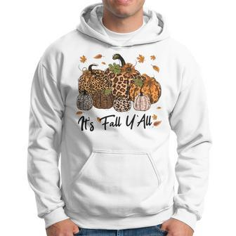 Funny Its Fall Yall Pumpkin For Women Funny Halloween Hoodie - Seseable