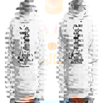 German Shepherd Halloween Begging For Treats Men Hoodie - Thegiftio