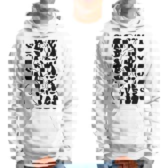 Groovy Spooky Vibes Boo Ghost Spooky Season Funny Halloween Hoodie - Seseable