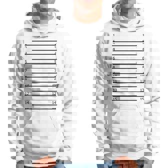 Hair Length Check Measurement Track Your Long Hair Backprint Men Hoodie - Thegiftio UK