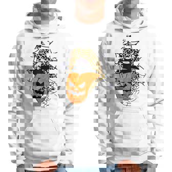 Halloween Costume Spider Leopard Pumpkin Lips And Tongue Men Hoodie - Thegiftio