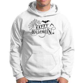 Halloween Funny Happy Halloween Black Version Design Men Hoodie Graphic Print Hooded Sweatshirt - Seseable