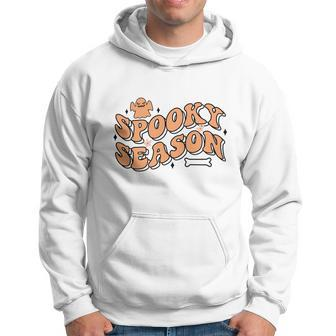 Halloween Orange Spooky Season Custom Men Hoodie Graphic Print Hooded Sweatshirt - Seseable