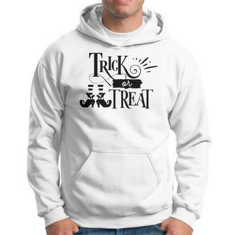 Halloween Trick Or Treat Black Design V2 Men Hoodie Graphic Print Hooded Sweatshirt - Seseable
