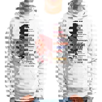 I Am Black Woman Beautiful Magical Intelligent Men Hoodie - Thegiftio