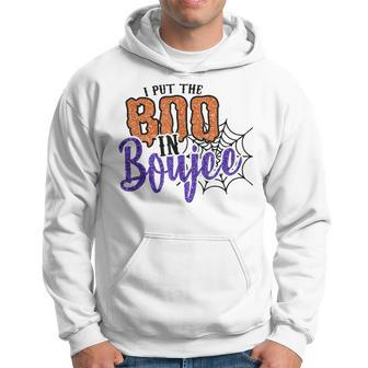 I Put The Boo In Boujee Funny Halloween Hoodie - Seseable