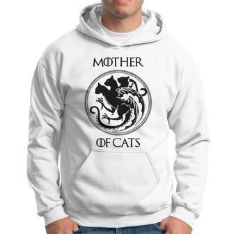 Mother Of Cats Black Cat Men Hoodie - Thegiftio UK