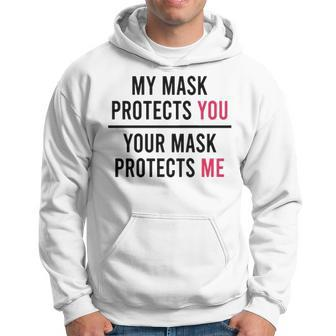 My Mask Protects You Your Mask Protects Me Men Hoodie - Thegiftio UK