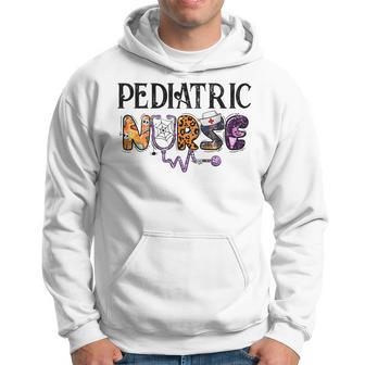 Pediatric Nurse Halloween Party Costume Nurse Squad Gifts V2 Men Hoodie Graphic Print Hooded Sweatshirt - Thegiftio UK