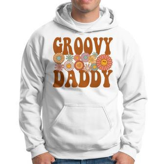 Retro Groovy Daddy Matching 1St Birthday Party Men Hoodie - Thegiftio UK