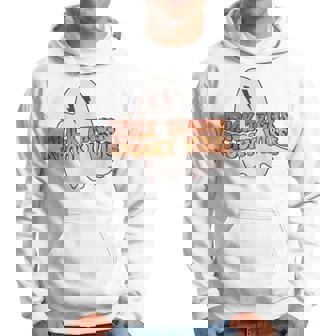 Thick Thighs Spooky Vibes Funny Happy Halloween Spooky Hoodie - Seseable