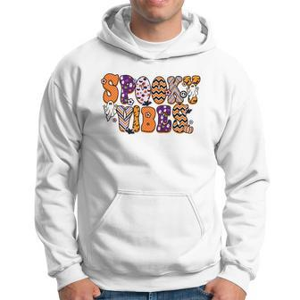 Thick Thights And Spooky Vibes Boo Colorful Halloween Hoodie - Seseable