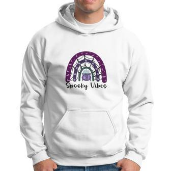 Thick Thights And Spooky Vibes Halloween Rainbow Hoodie - Seseable