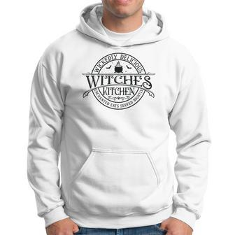 Vintage Halloween Sign Wickedly Delicous Witches Kitchen Men Hoodie Graphic Print Hooded Sweatshirt - Seseable