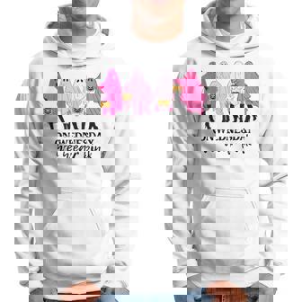 On Wednesday We Wear Pink Ghost Halloween Breast Cancer Men Hoodie - Thegiftio