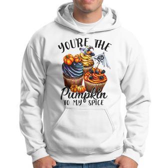 Youre The Pumpkin To My Spice Cupcake Halloween Costume Men Hoodie Graphic Print Hooded Sweatshirt - Thegiftio UK