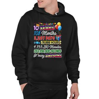 10 Years Old Being Awesome 10Th Birthday Hoodie - Thegiftio UK