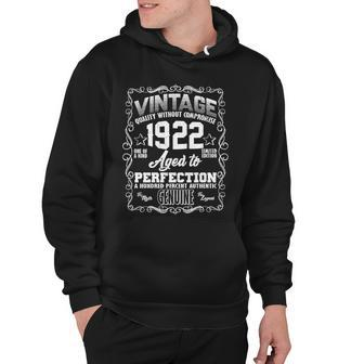 100Th Birthday Vintage 1922 Aged To Perfection Genuine Hoodie - Monsterry CA