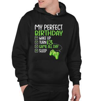 13Th Perfect Birthday Boys Gaming 13 Years Old Gifts Gamer Tshirt Hoodie - Monsterry UK