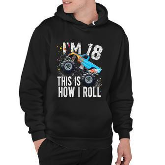 18 Year Old Gift Cool 18Th Birthday Boy Gift For Monster Truck Car Lovers Hoodie - Monsterry