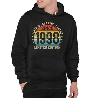 24Th Birthday Born In 1998 Vintage Classic 24 Year Old Hoodie - Seseable