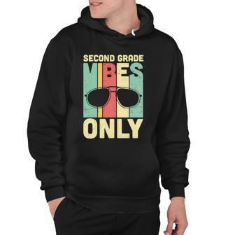 2Nd Grade Vibes Only Glassess Back To School Hoodie - Monsterry DE