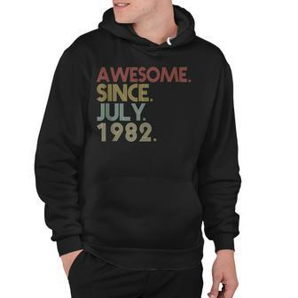 40Th Birthday Party 40 Years Old Awesome Since July 1982 Hoodie - Seseable